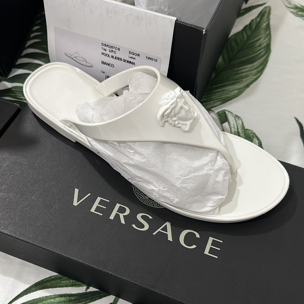 Versace Medusa Thong Jelly Sandal